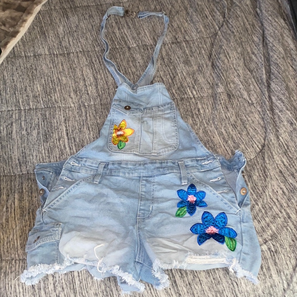 Floral Coverall Shorts